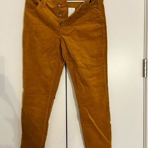 High-Waisted J.Crew Velvet pants